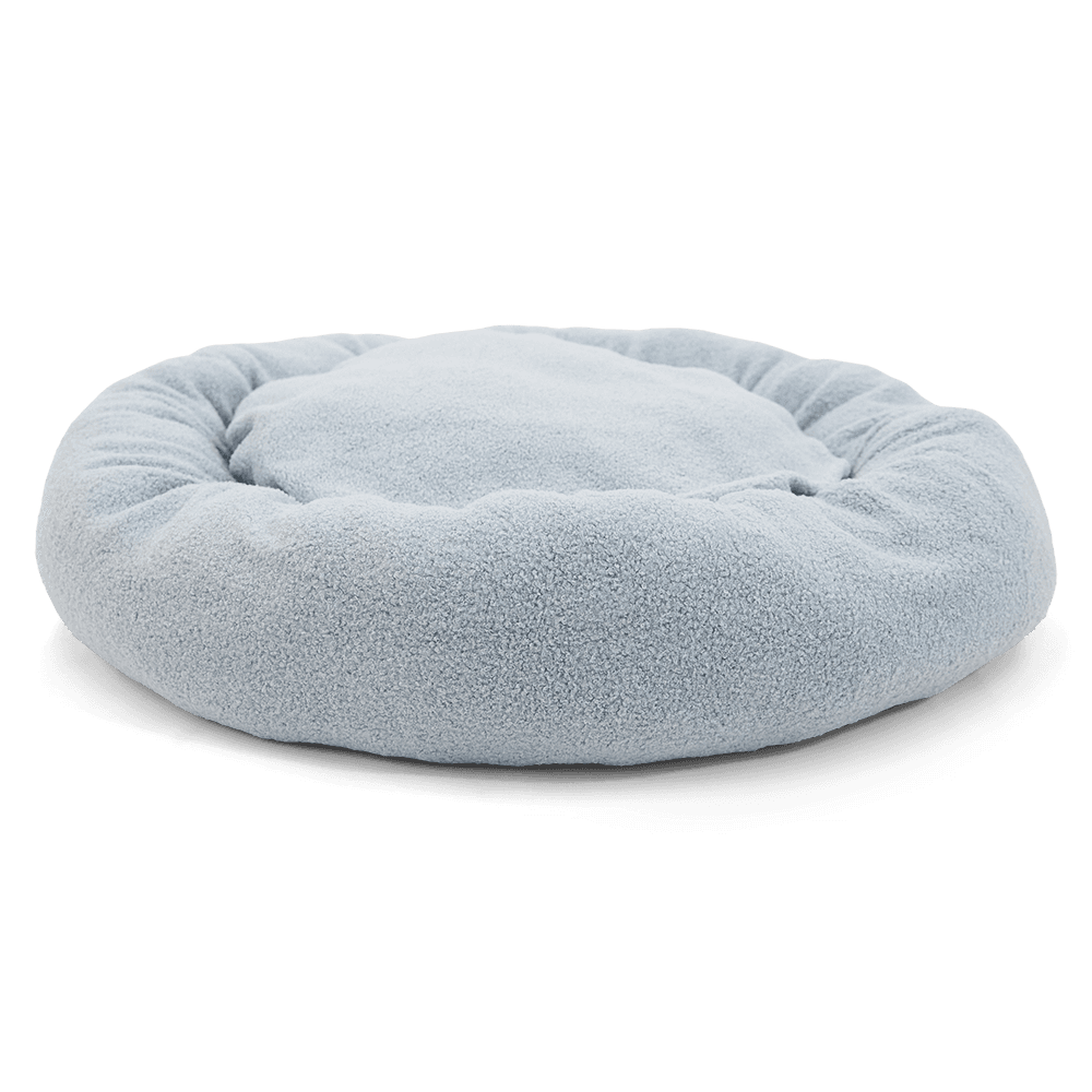 Boucle Doughnut Dog Bed Light Grey