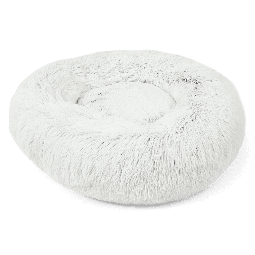 Cosy Calming Bolster Bed For Dogs And Cats Grey