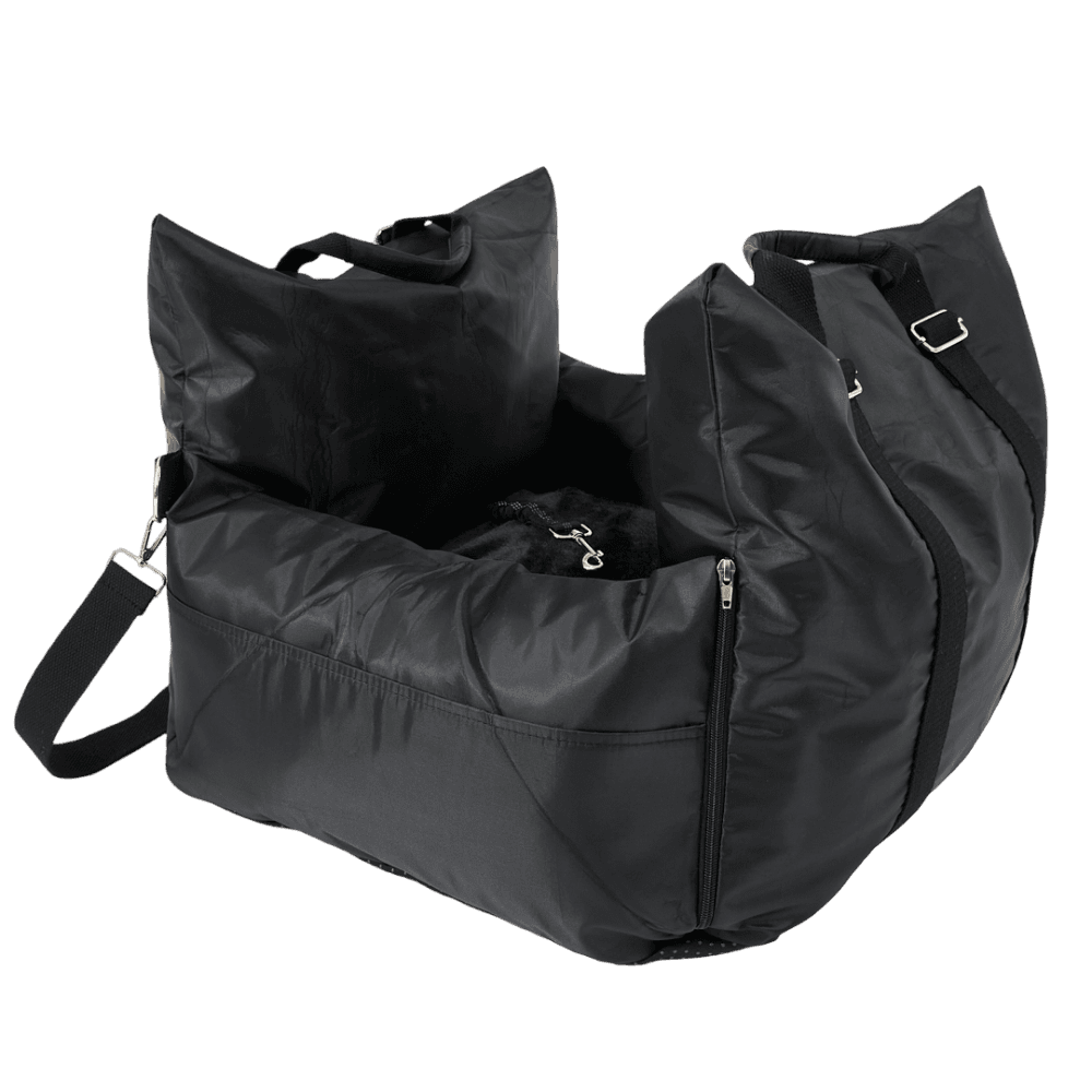 Waterproof Travel Dog Car Seat Bed Black