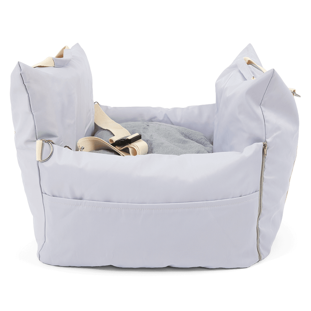 Paws For Life Dog Waterproof Travel Car Seat Bed Baby Blue