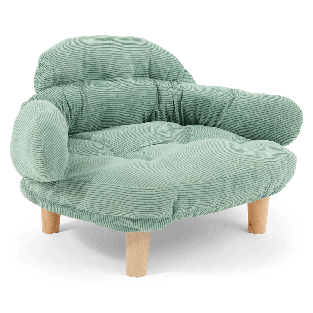 Elevated Pet Sofa Bed Green