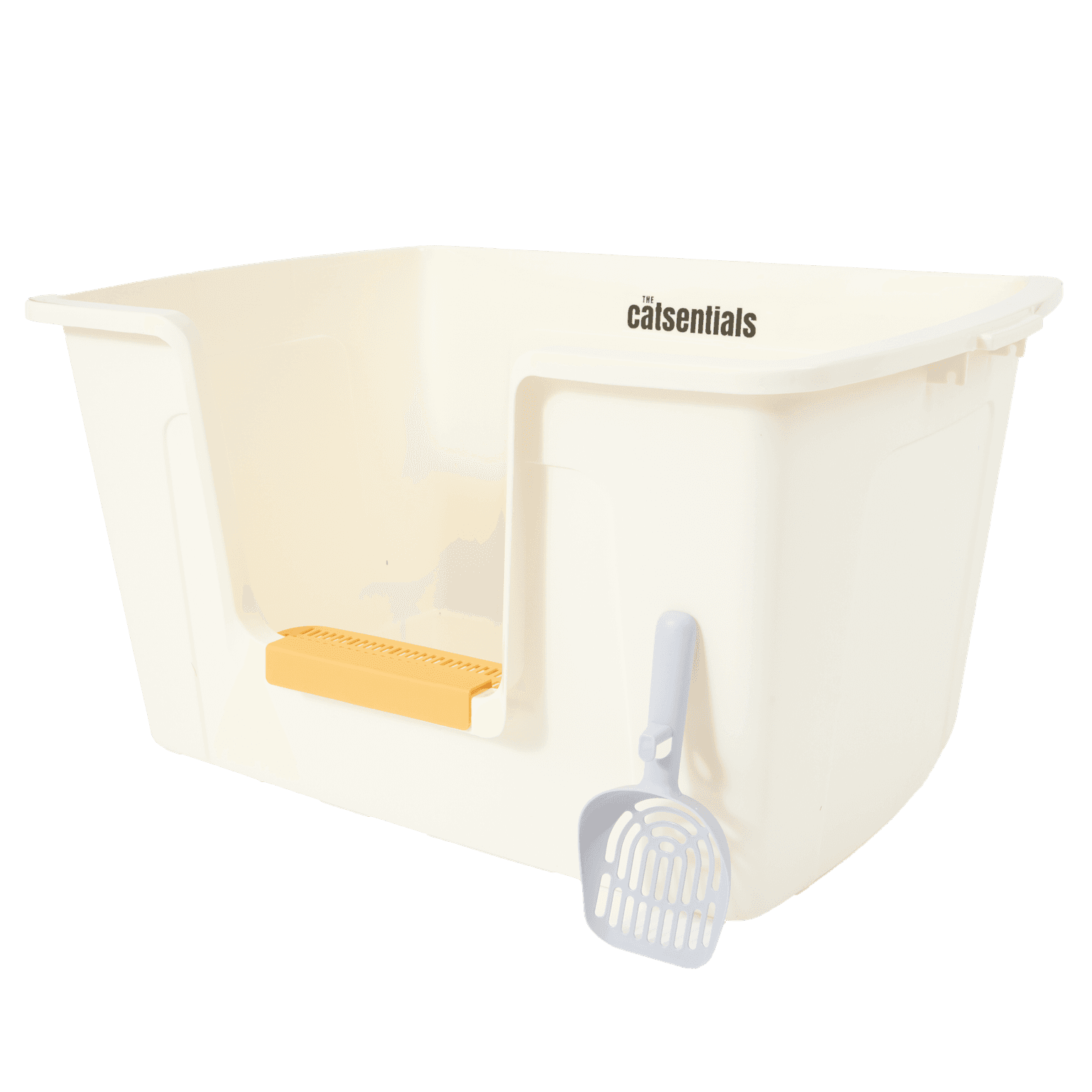 Extra Large Large Breed Cat Litter Box White