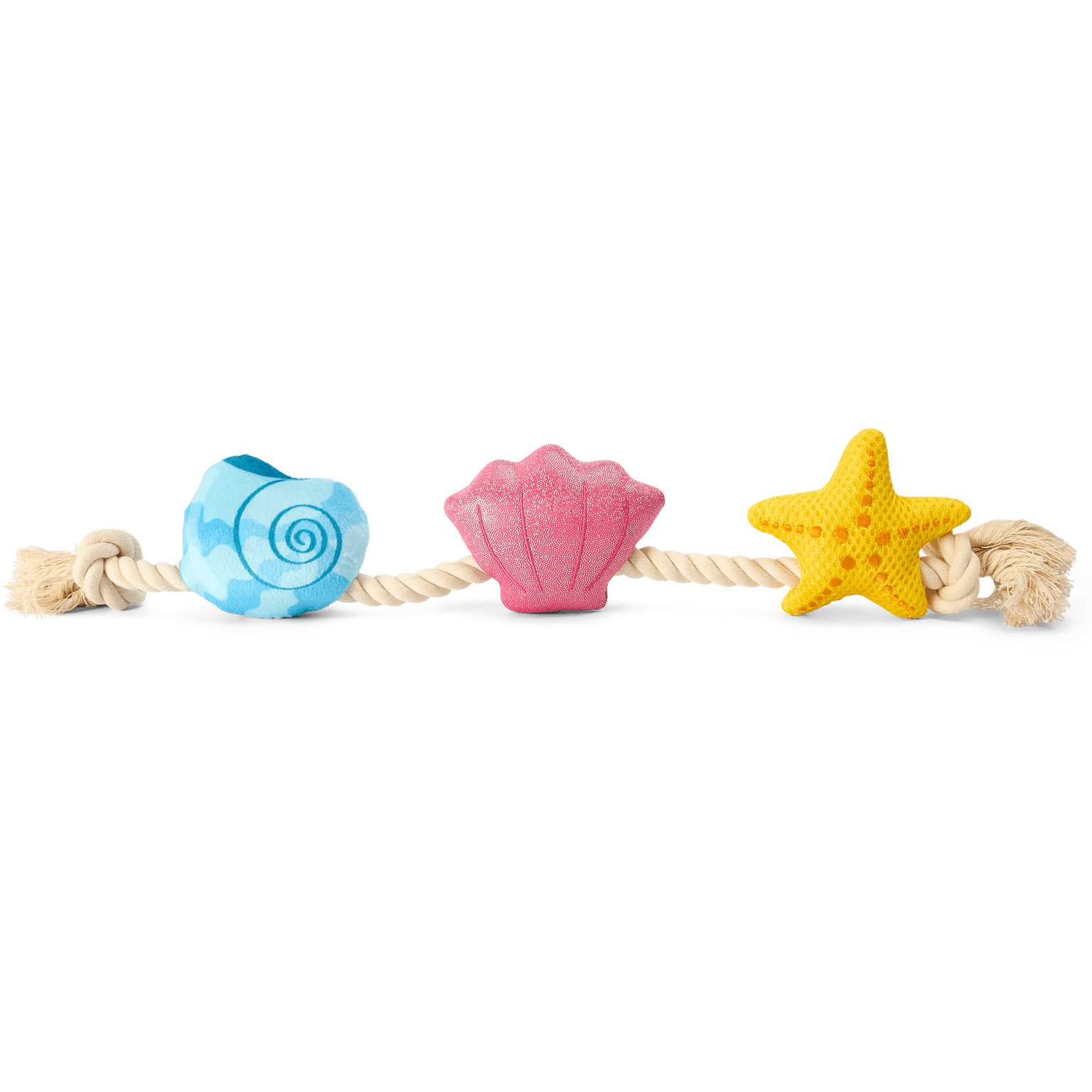 Floating Summer Beach Sea Shells Starfish Rope Dog Toy