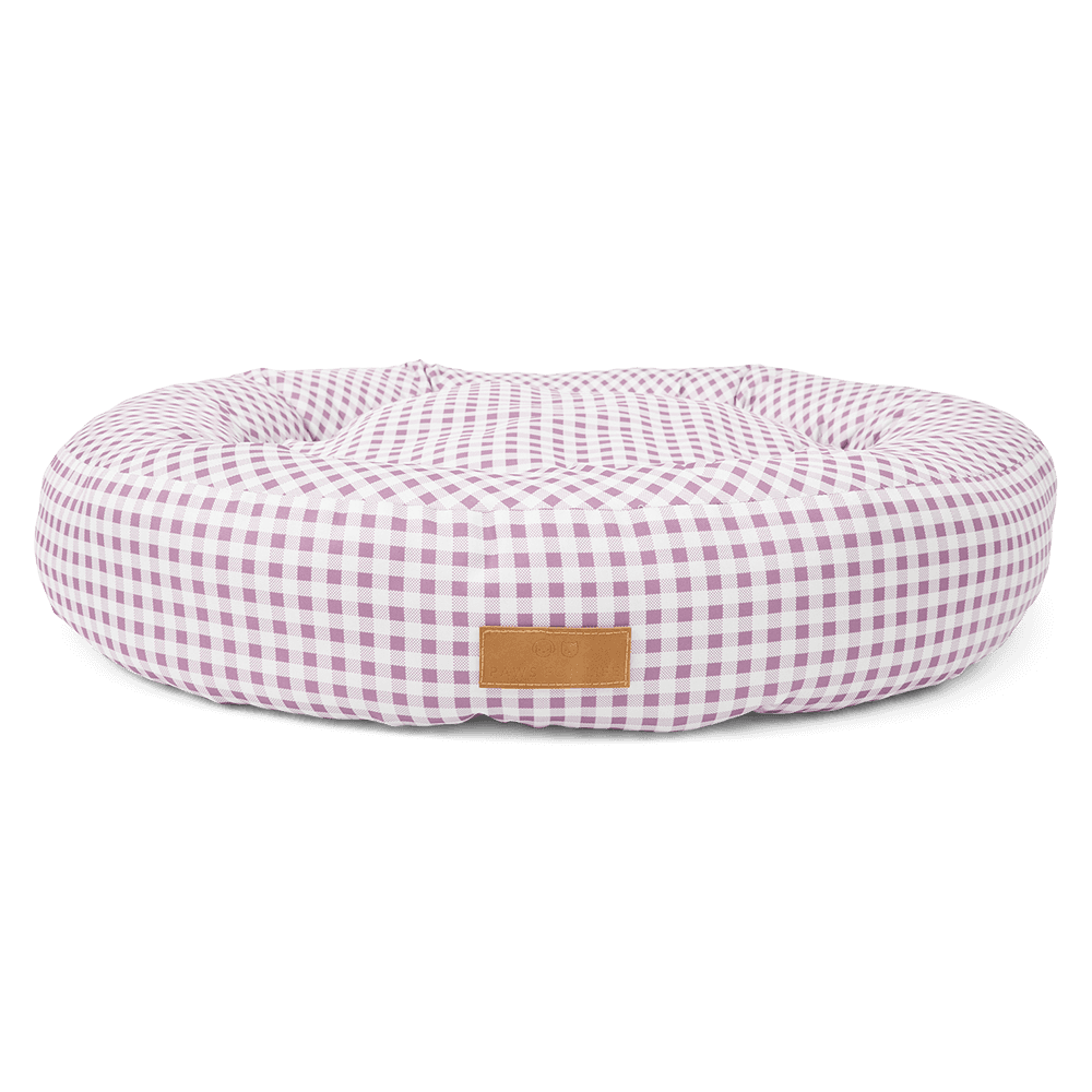 Printed Doughnut Bolster Bed Lilac