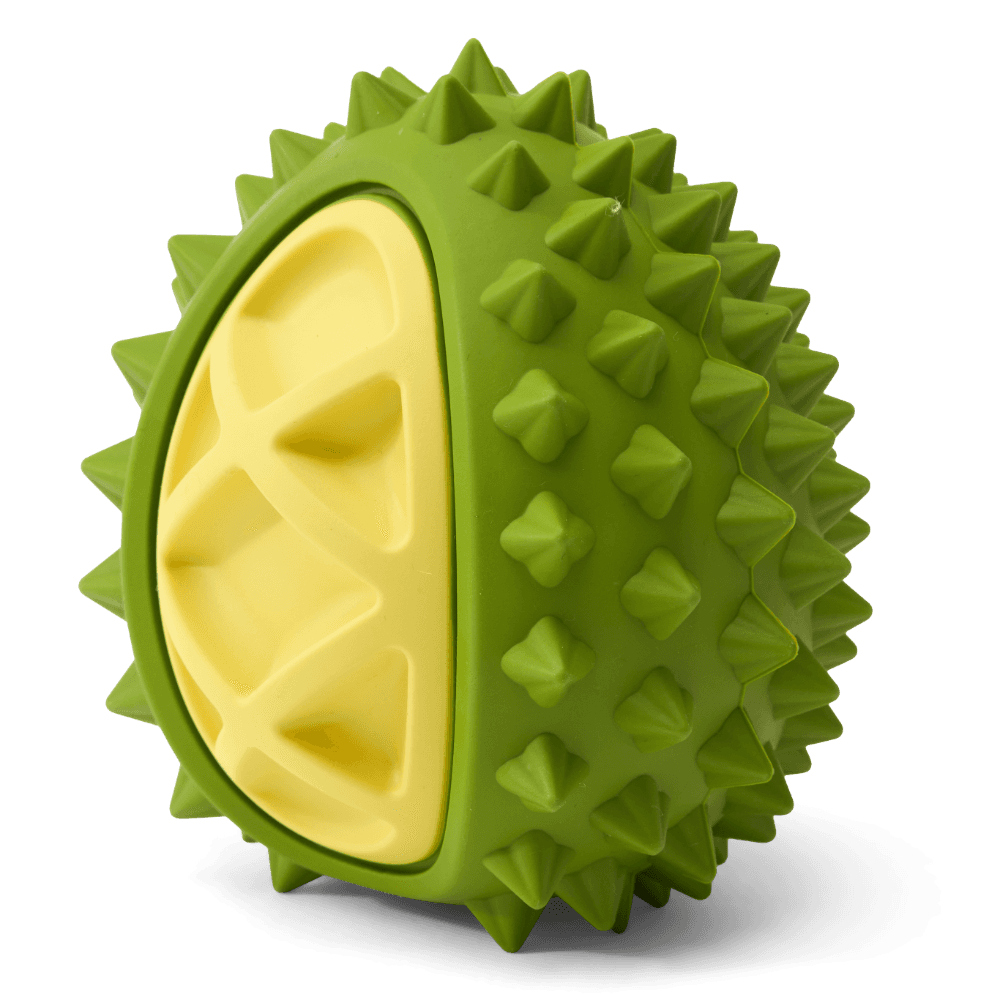 Holey Veggie Treat Dispensing Rubber Durian Dog Toy