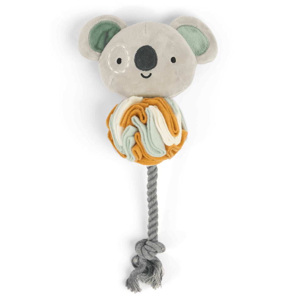 Recycle Life Snuffle Koala With Rope Tail Dog Toy