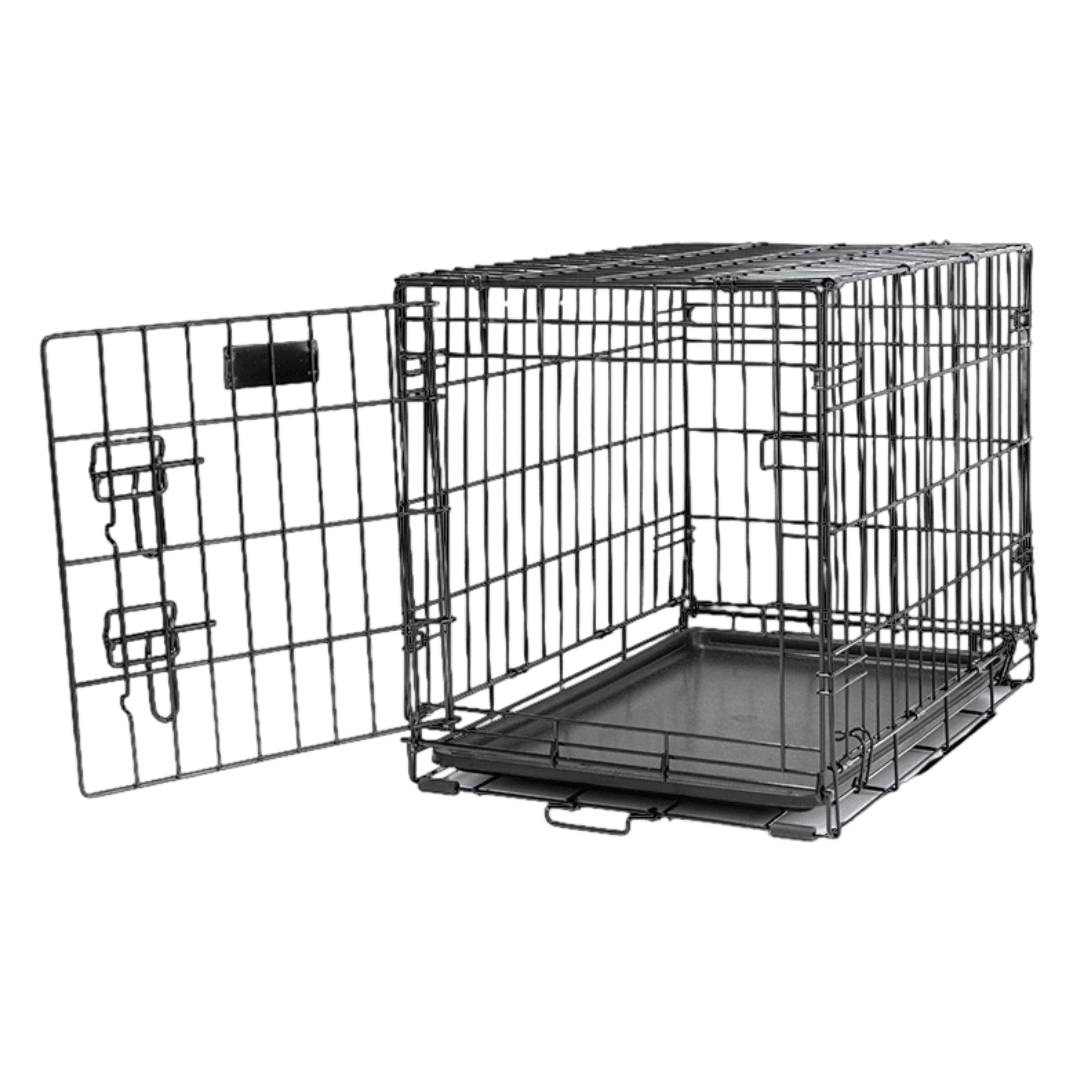 Paws for Life Foldable Metal Wire Dog Crate with Tray