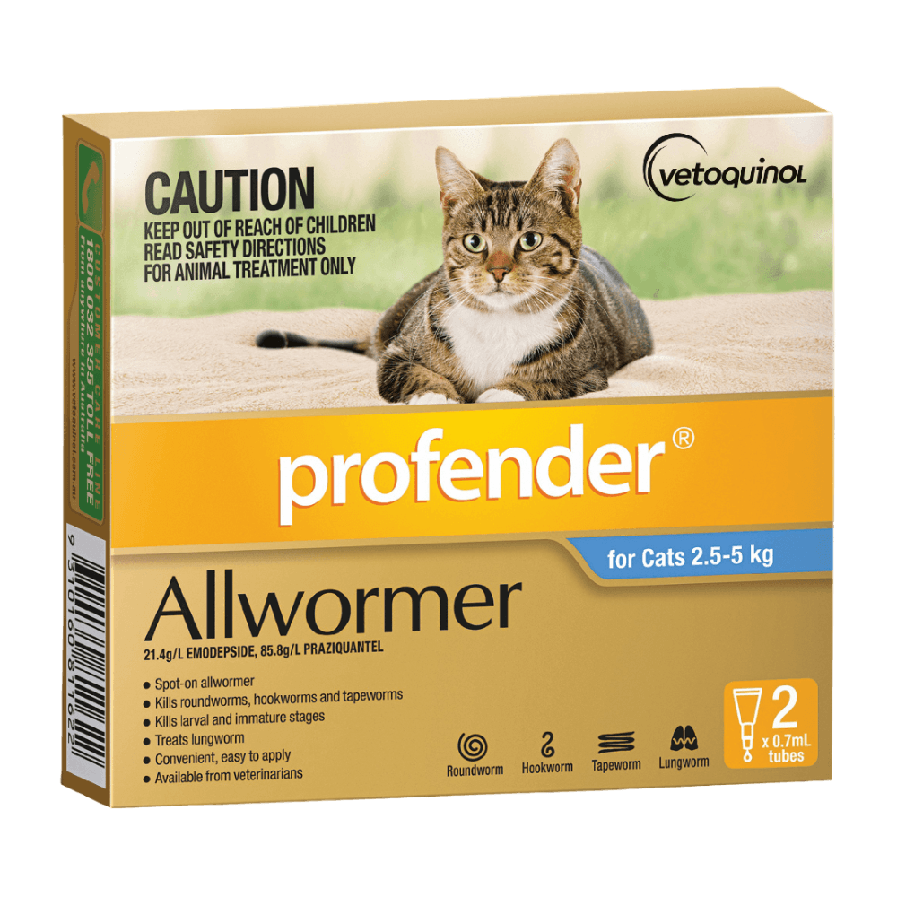 Spot On Allwormer Blue for Medium Cats