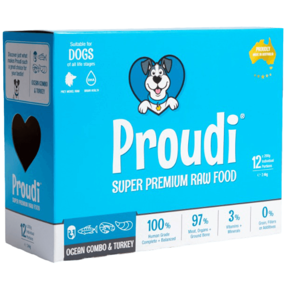 Premium Raw Ocean Combo and Turkey Frozen All Lifestages Dog Food