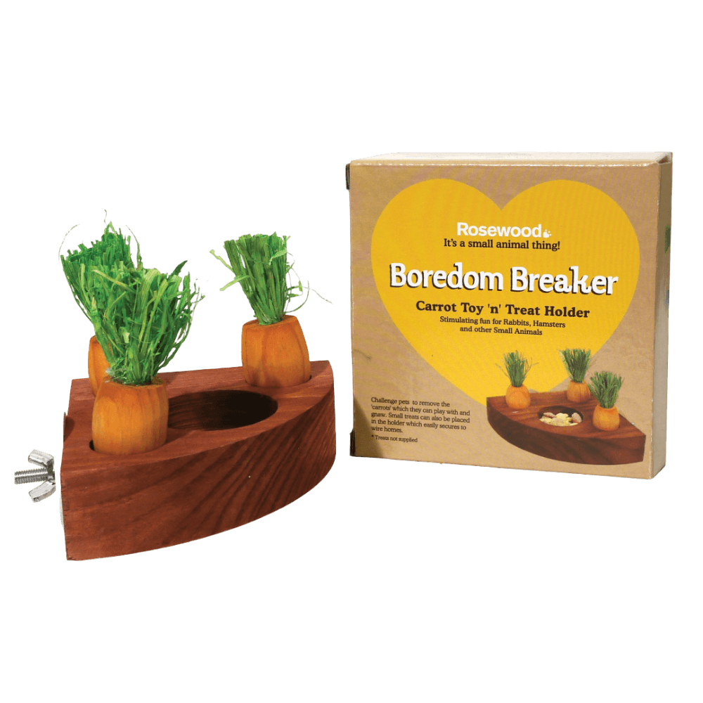 Carrot Treat Holder Activity Toy for Small Pets