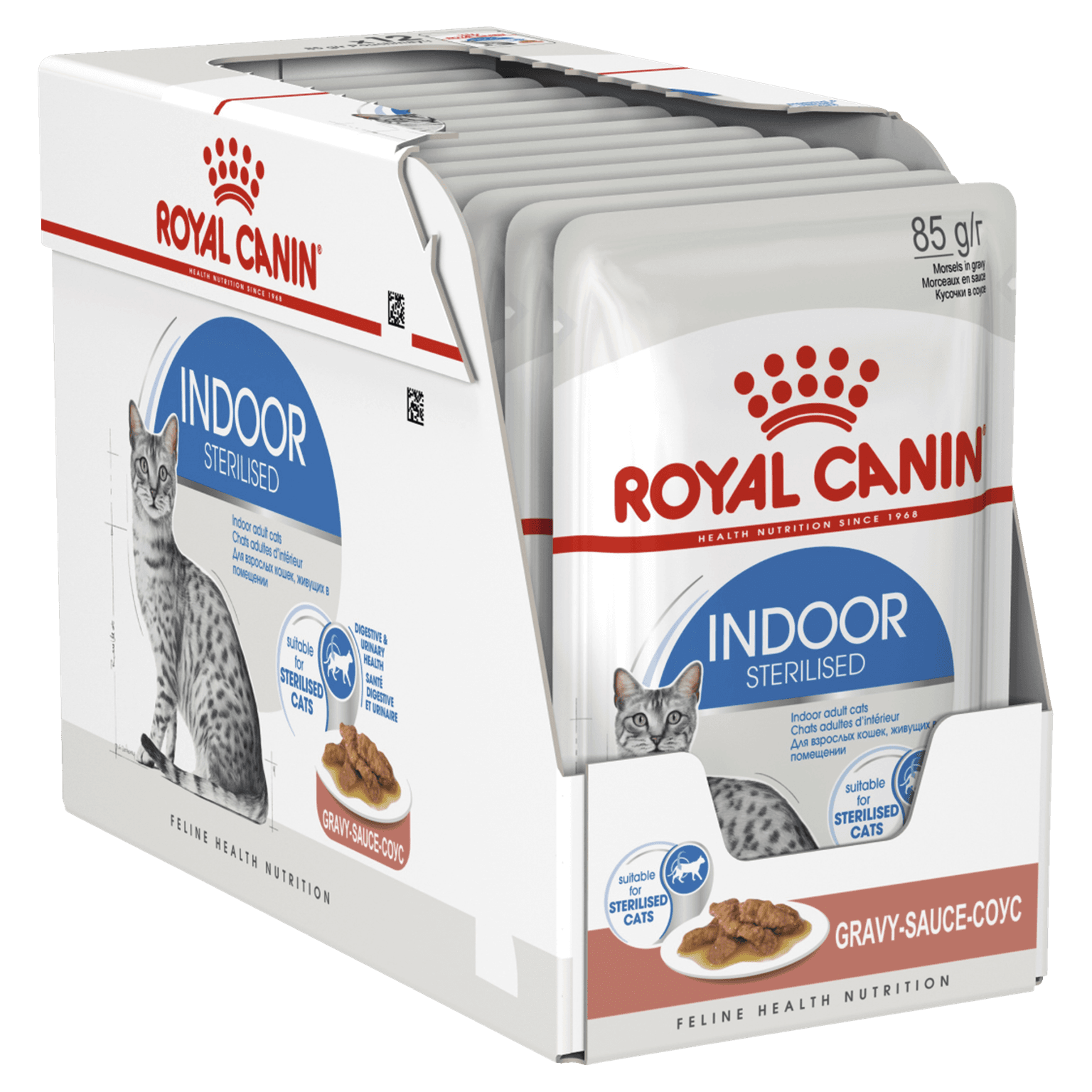 Indoor Adult Gravy Wet Cat Food Pouches