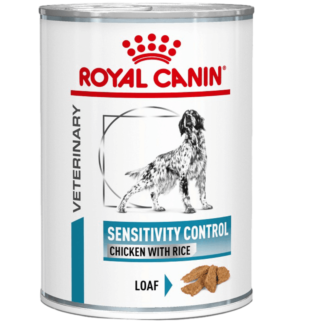 Sensitivity Control Chicken and Rice Wet Dog Food Can