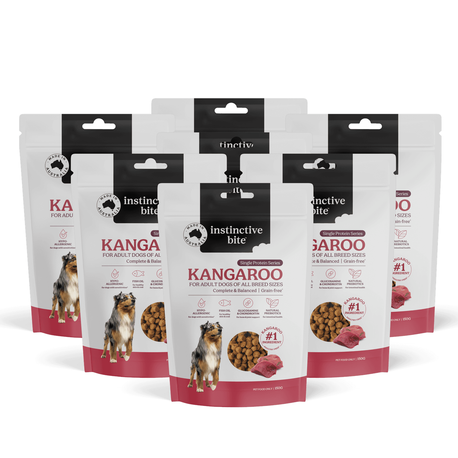 Single Protein Kangaroo Grain Free Adult Dry Dog Food Sample Pack