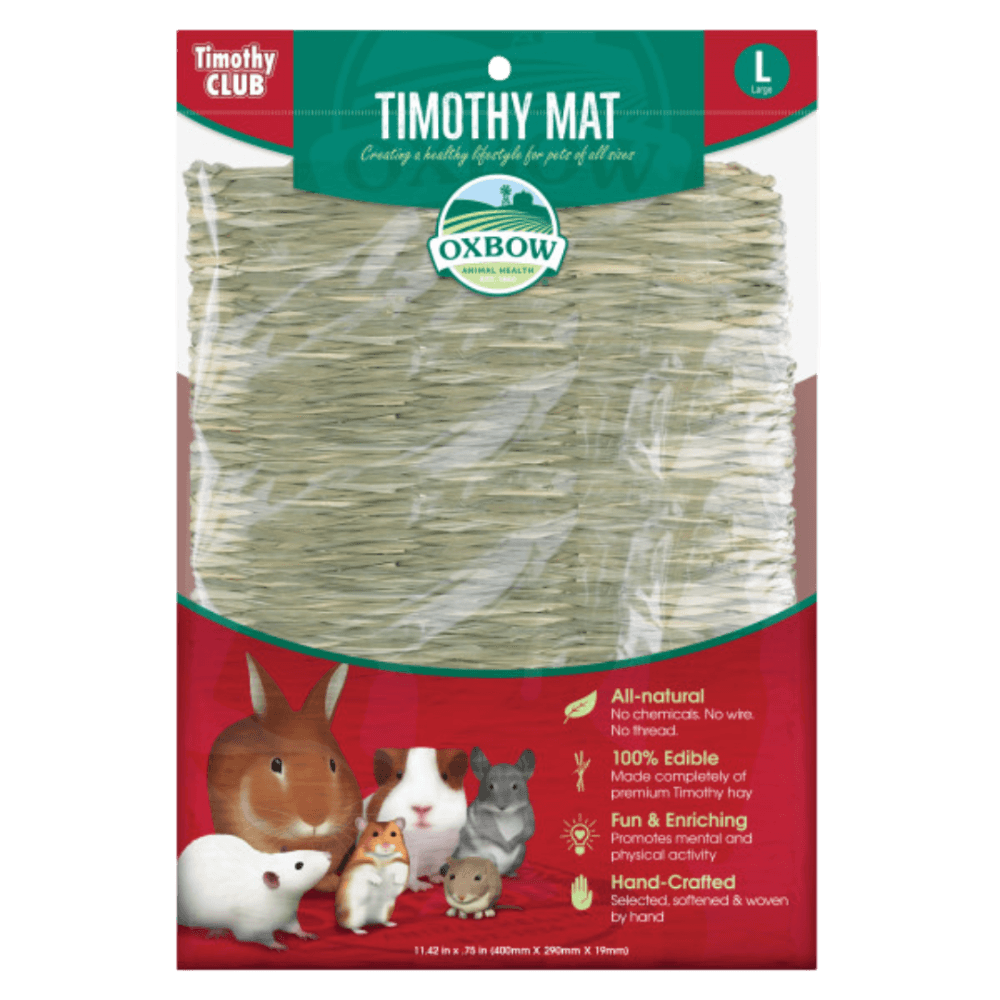 Oxbow Hand Crafted Timothy Hay Mat For Small Animals