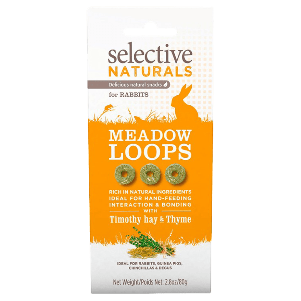 Meadow Loops Timothy Hay & Thyme Rabbit Treats