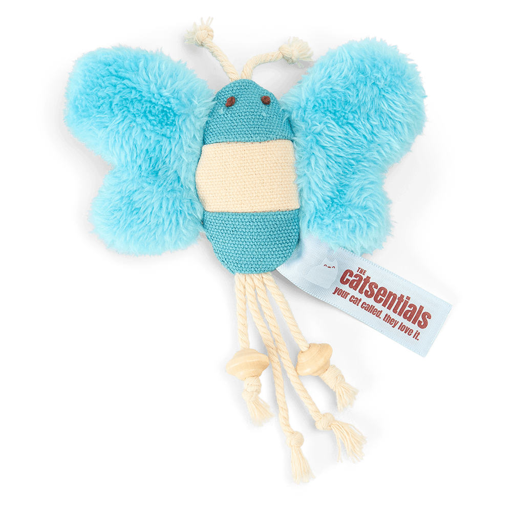 Butterfly With Ropes Catnip Cat Toy