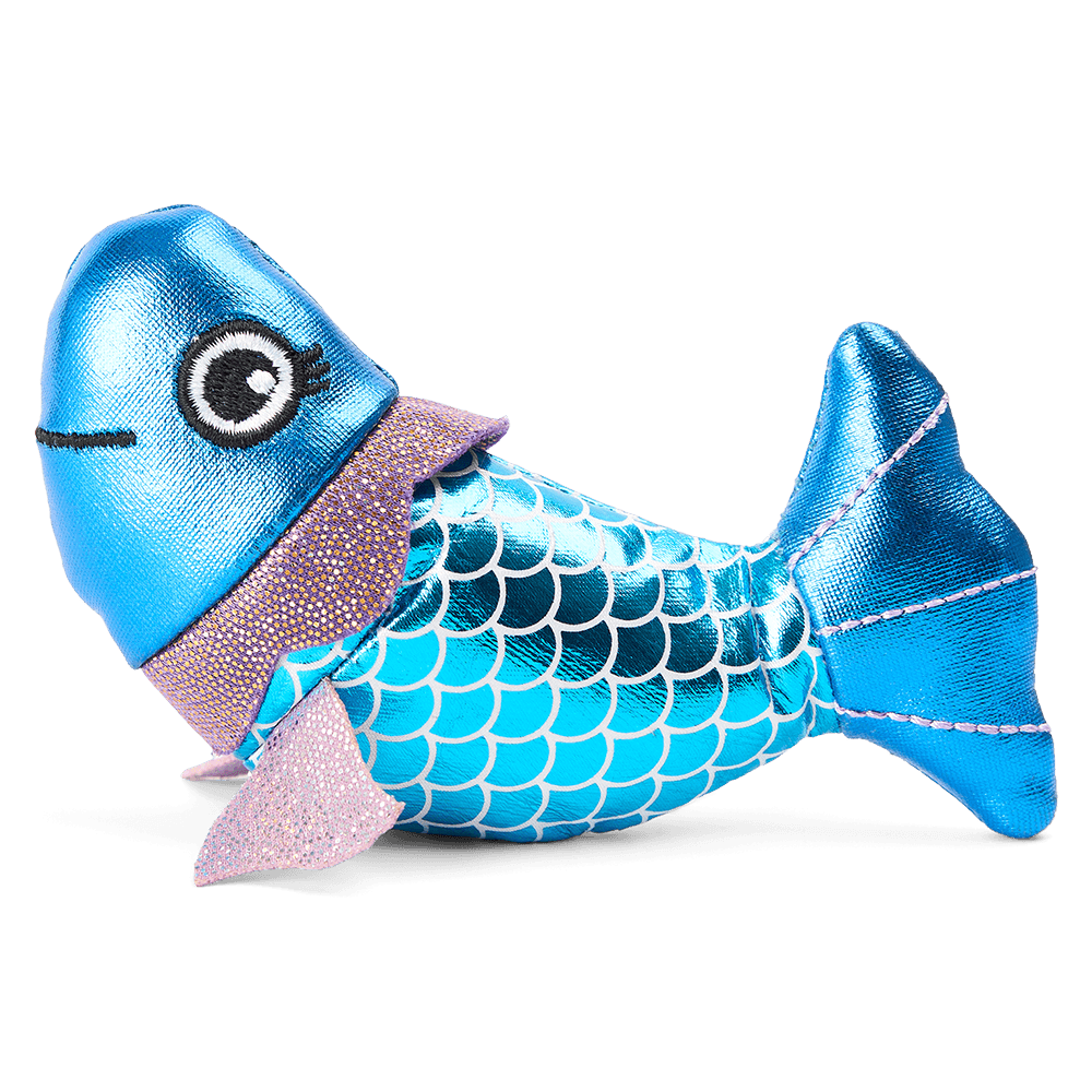 Metallic Fish With Catnip Cat Toy