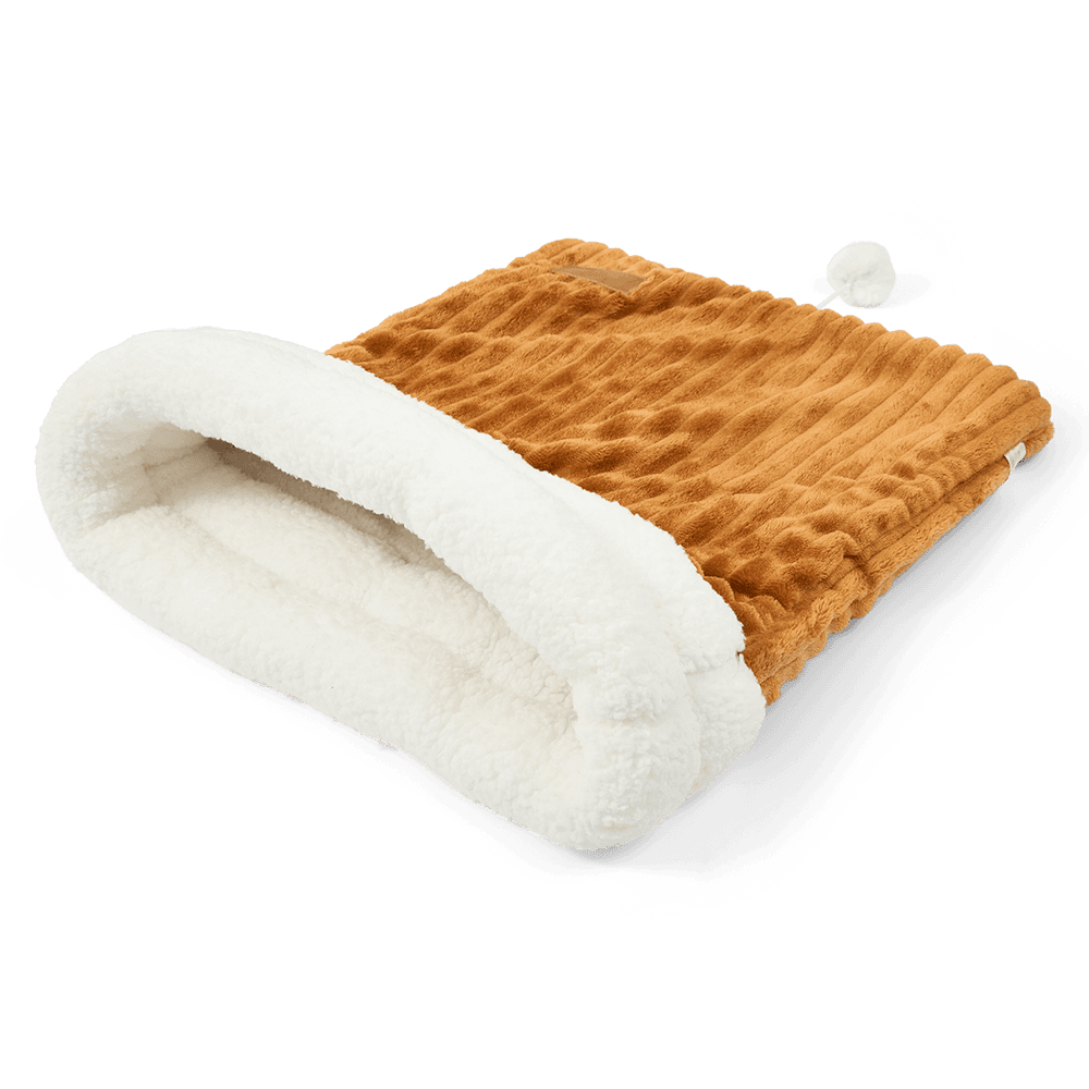 Cosy Cave Cat Bed Brown