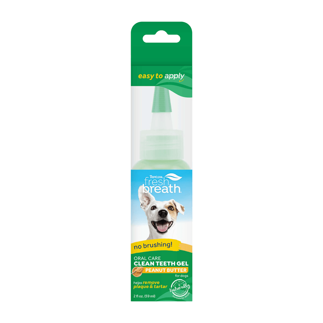 Peanut Butter Clean Teeth Oral Care Gel for Dogs