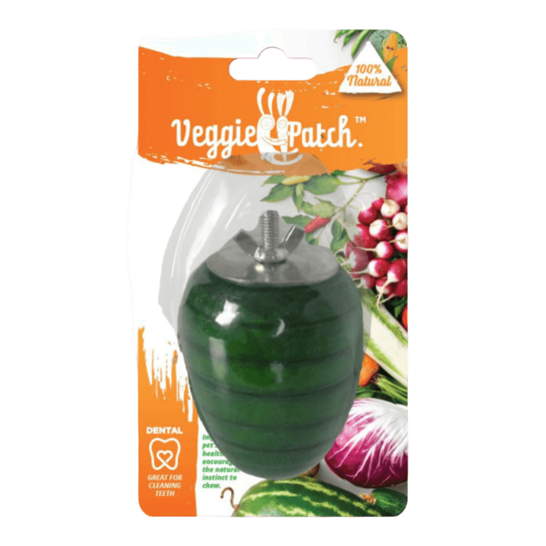 Veggie Patch Apple To Gnaw Small Animal Wood Chew With Cage Attacher