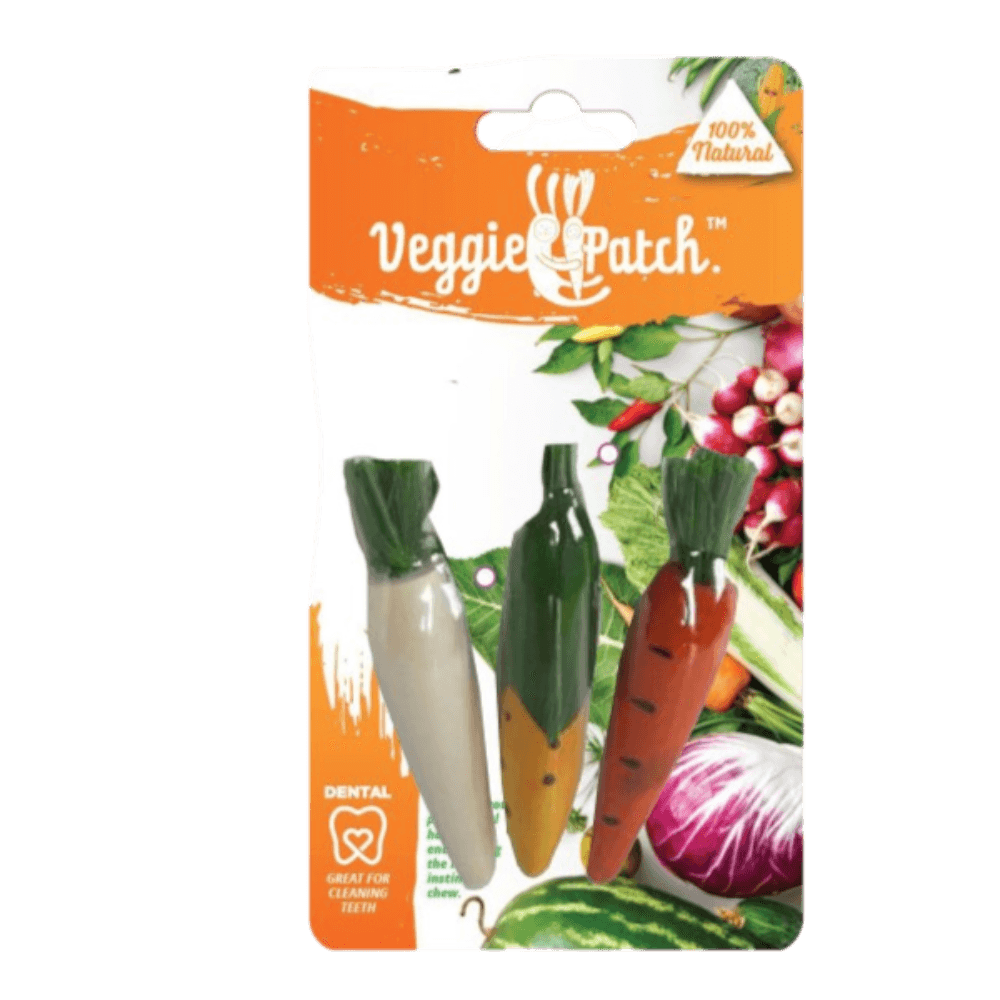 Veggie Patch Carrot And Corn Toys Small Animal Wood Chew