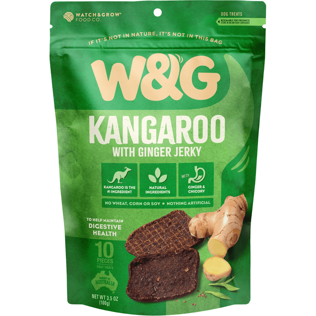 Kangaroo And Ginger Jerky Dog Treats