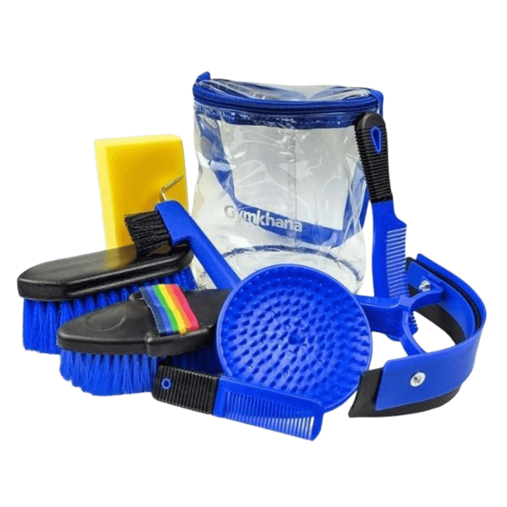 9 Piece Groom Kit In Royal Blue For Horses